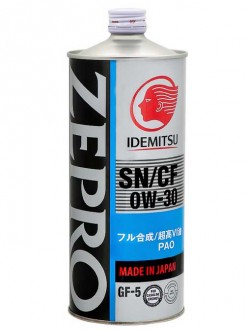 IDEMITSU ZEPRO TOURING PRO SN/CF 0W-30 1 л